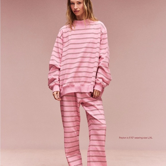 Parke Other - PARKE SET - Valentine’s Day NWT Mock neck & Sweatpants (in shade sweetheart)